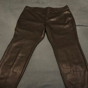 Lane Bryant 22/24 leather pull on pants.